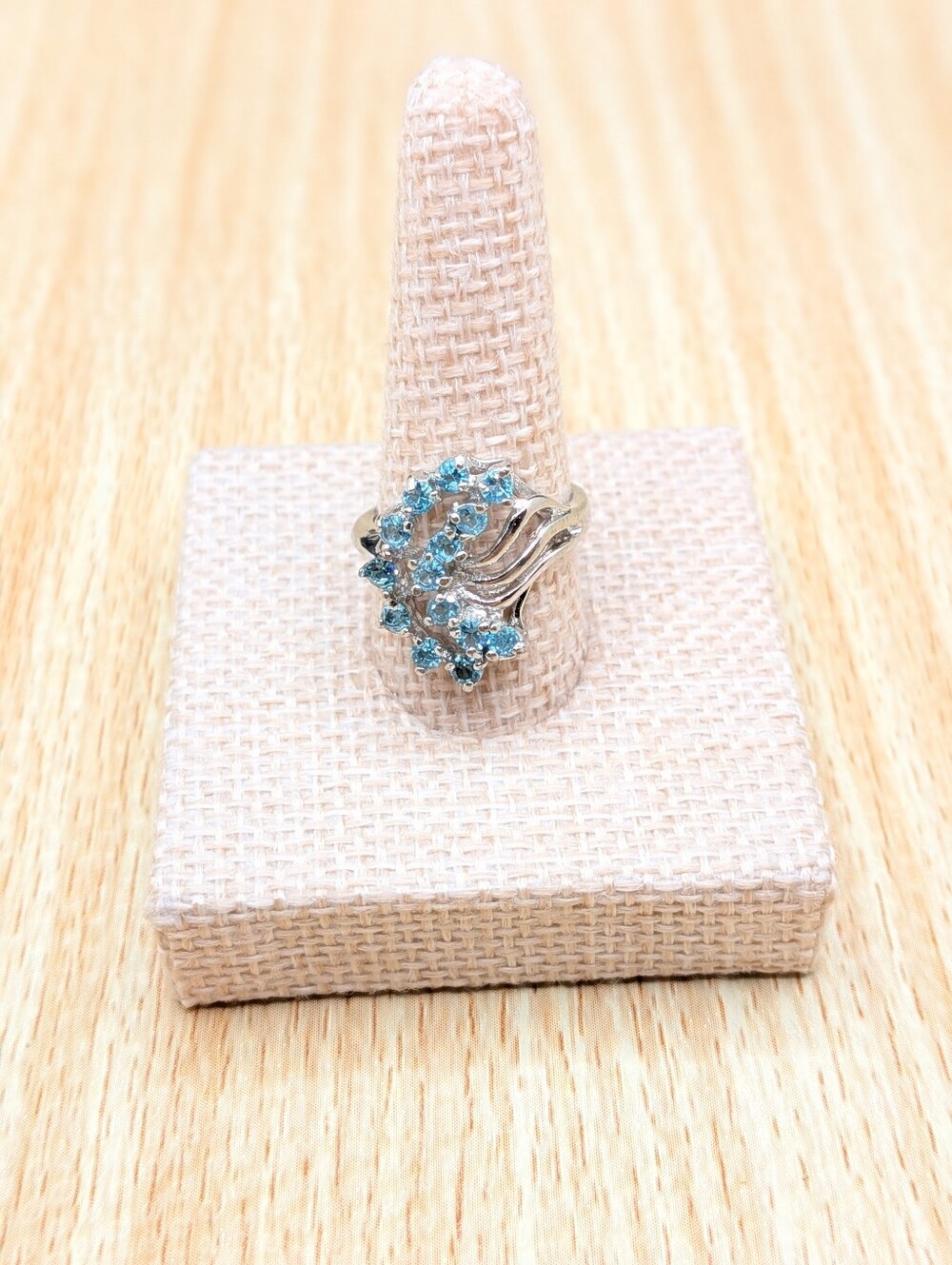 Vintage Sky Blue Topaz Ring